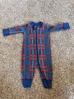 Hanna Andersson plaid footies 3-6 mos